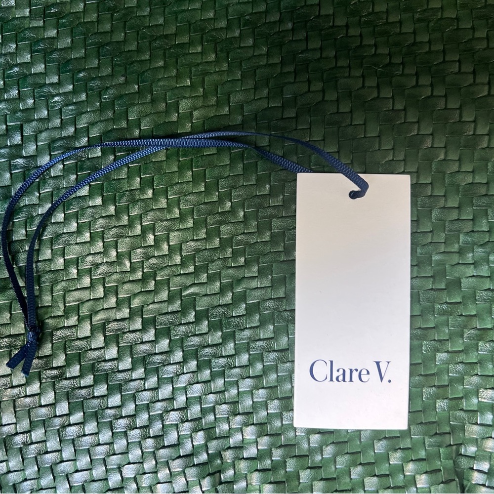 Clare V Evergreen Woven Crossbody Bag - Picture 8 of 8